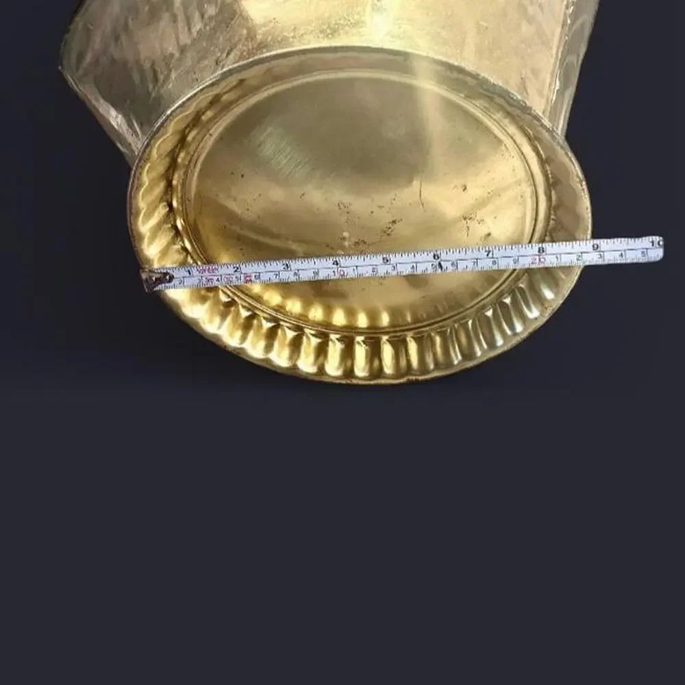 🚨 ANTIQUE Brass Coal Pail Scuttle Bucket Fireplace, Planter, Wine Cooler, etc🔥